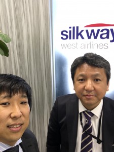 シルクウェイ・ウエスト航空小川営業部長と